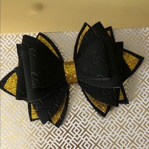 Layered Stanley Bow with Gold Accents